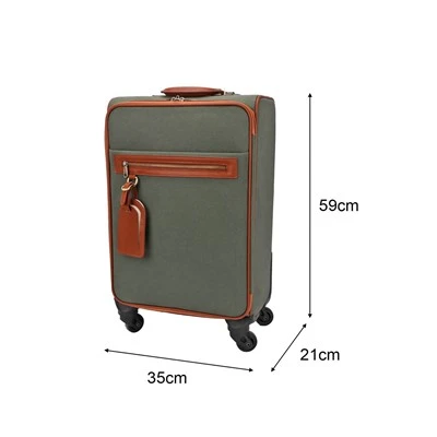 Canvas And Microfiber Carry On Luggage