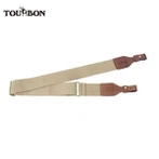 Tourbon 2 Inch Taktička Puška Puška Gun Sling Lov snimanja Nosi Lov Hunter remen pamuka i prave kože